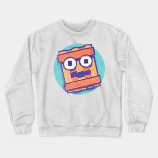 Brown Wood Robot Crewneck Sweatshirt